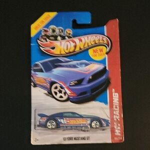 Hot Wheels Blue Ford Mustang GT Toy Car